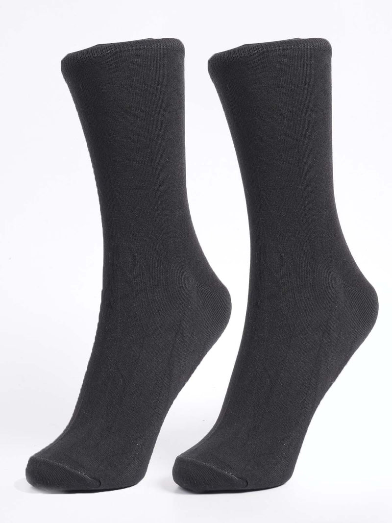 Black Self Socks (SOCKS-1259)