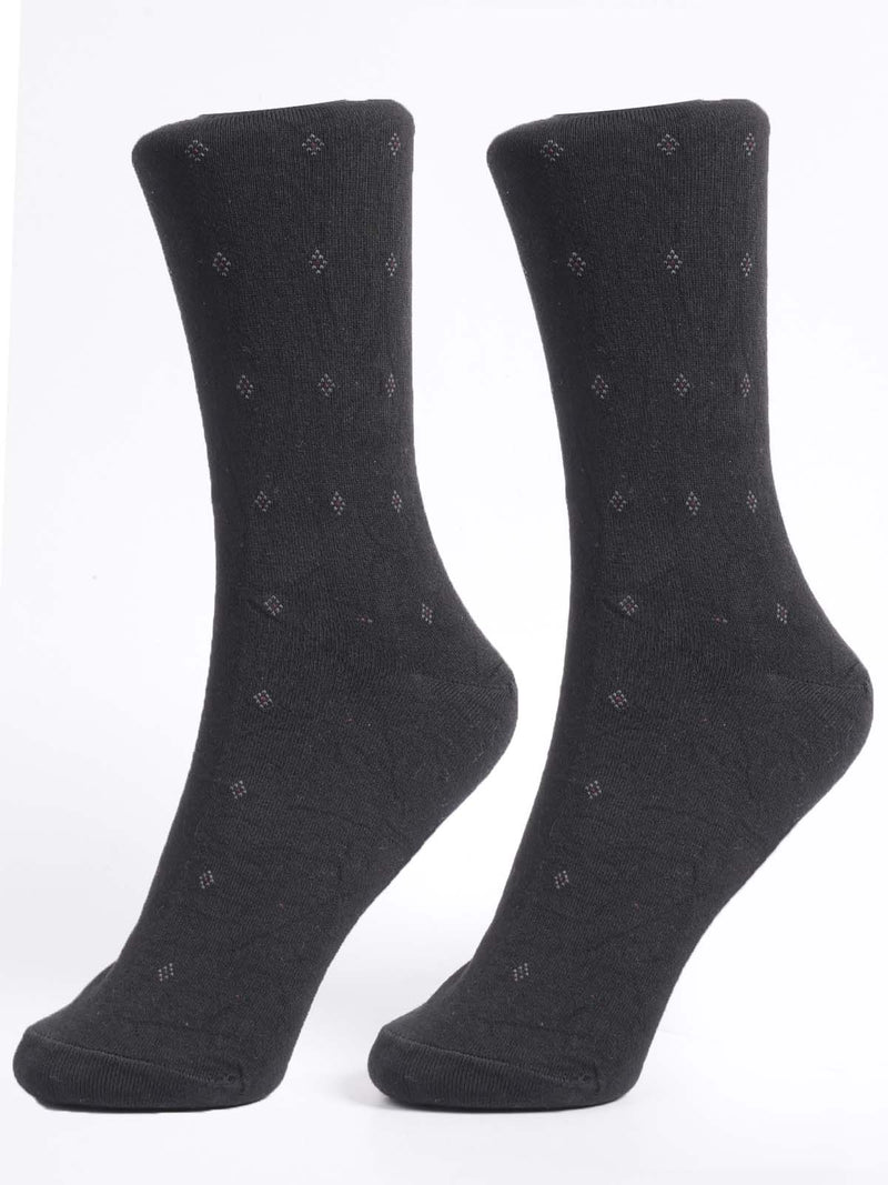 Black Designer Socks (SOCKS-1268)