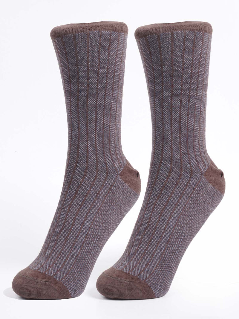 Brown Designer Socks (SOCKS-1270)