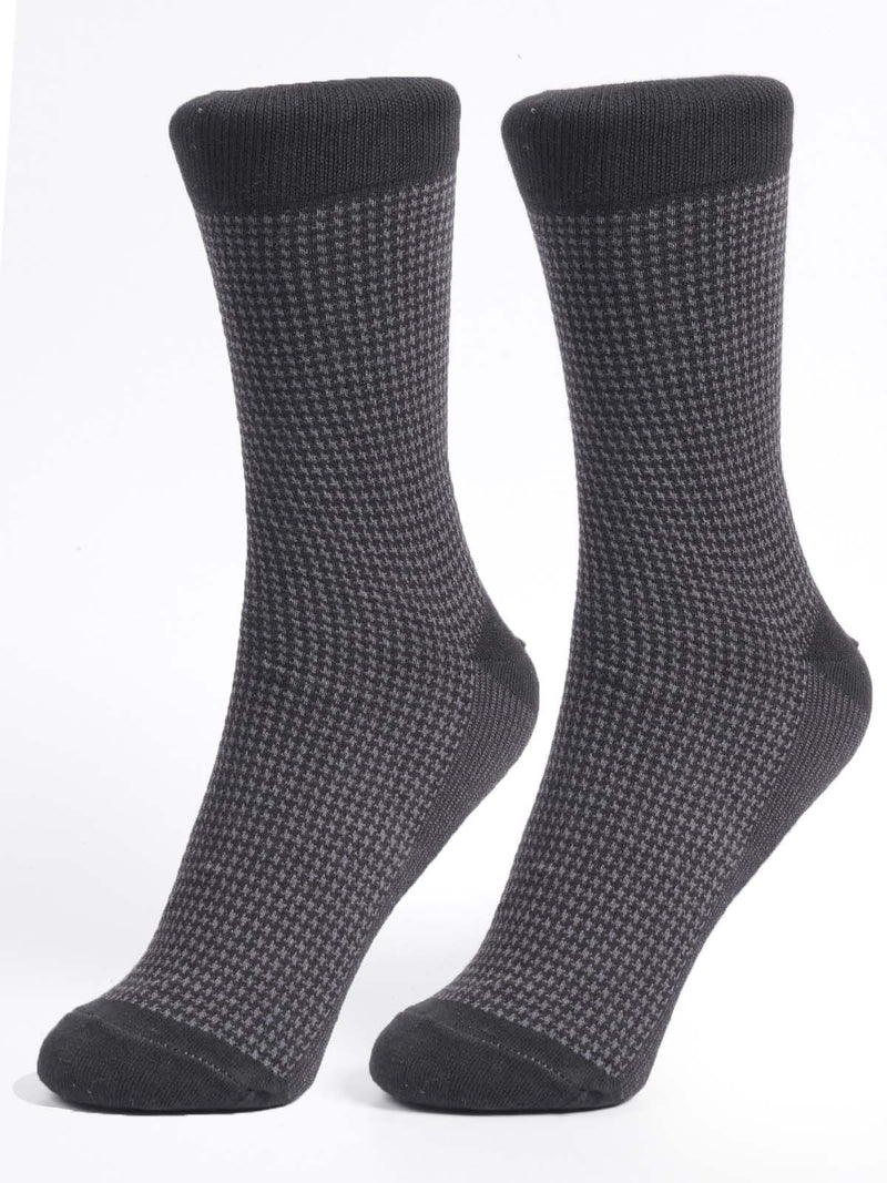 Black Designer Socks (SOCKS-1271)