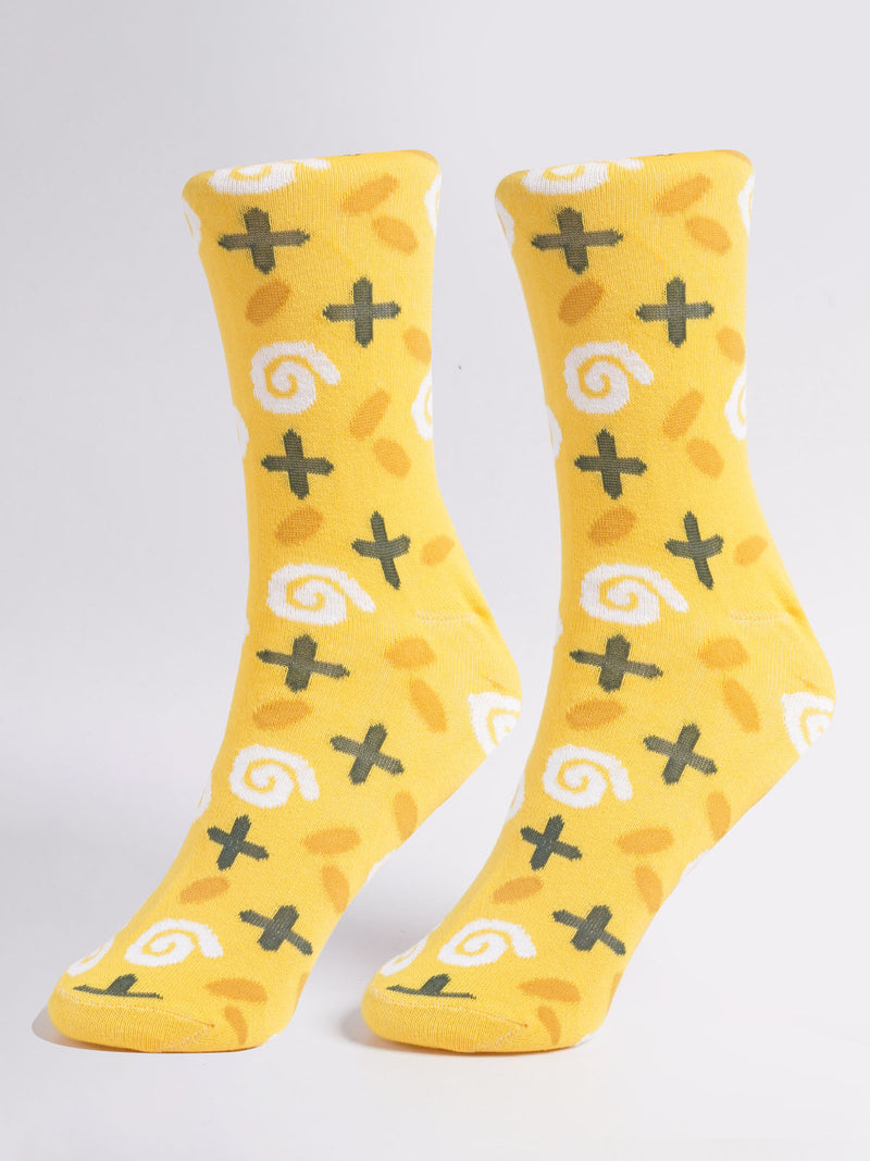 Yellow Designer Socks (SOCKS-1277)