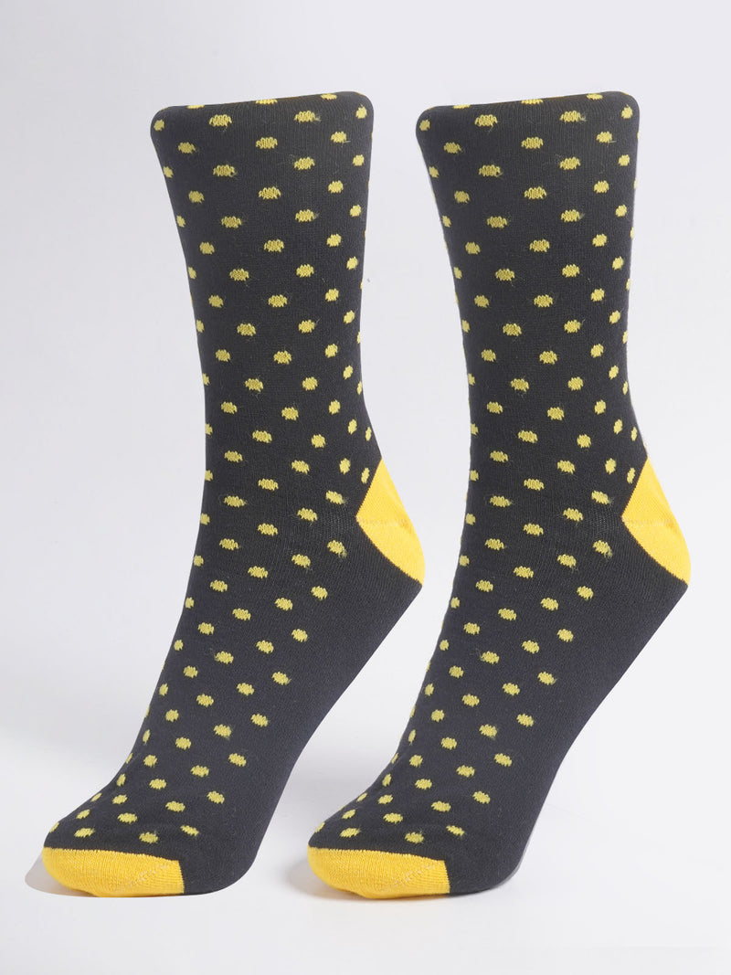 Black & Yellow Designer Socks (SOCKS-1278)