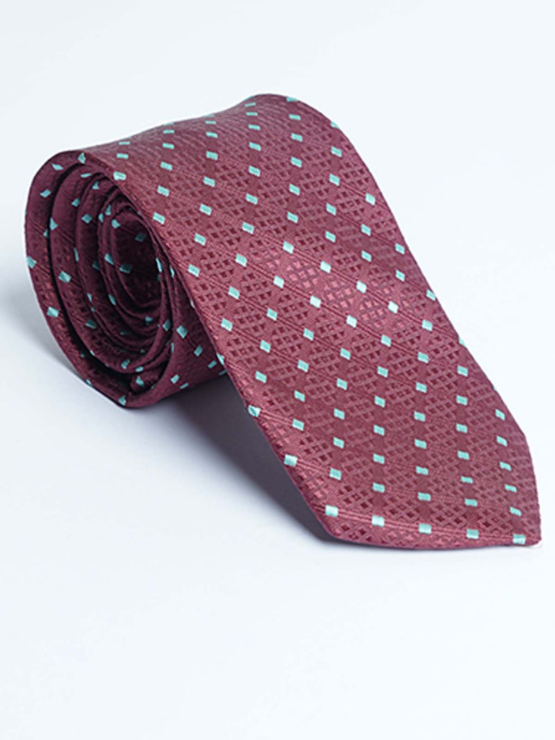 Maroon Designer Self Tie (TIE-1278)