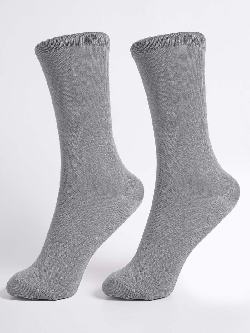 Gray Plain Socks (SOCKS-1282)