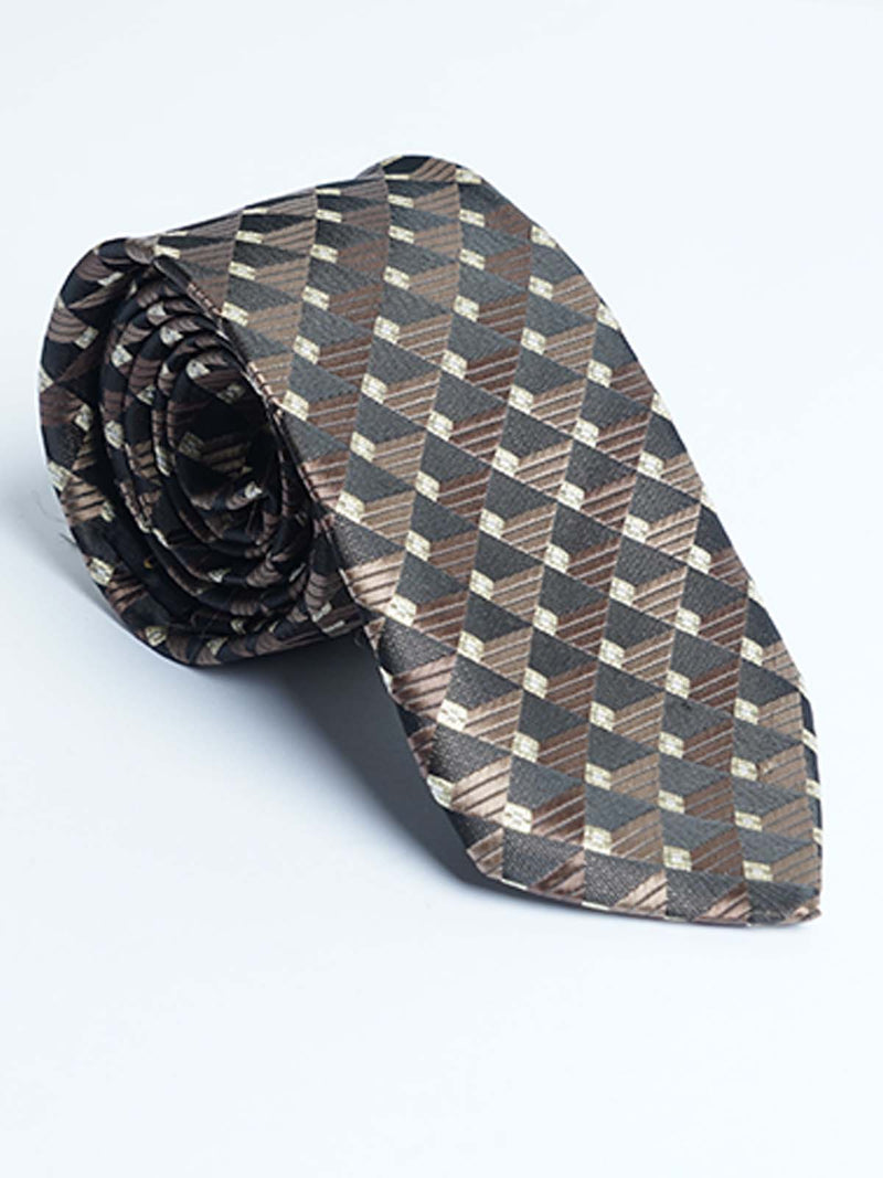 Brown Designer Self Tie (TIE-1284)