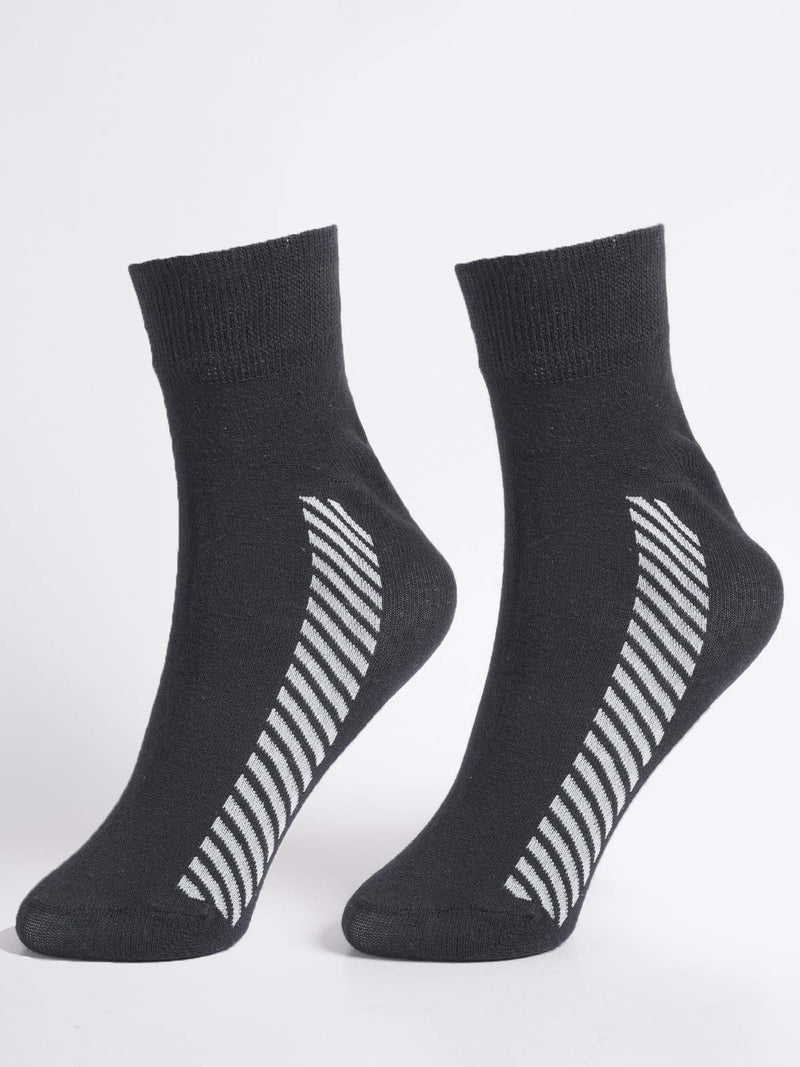 Black Designer Socks (SOCKS-1286)