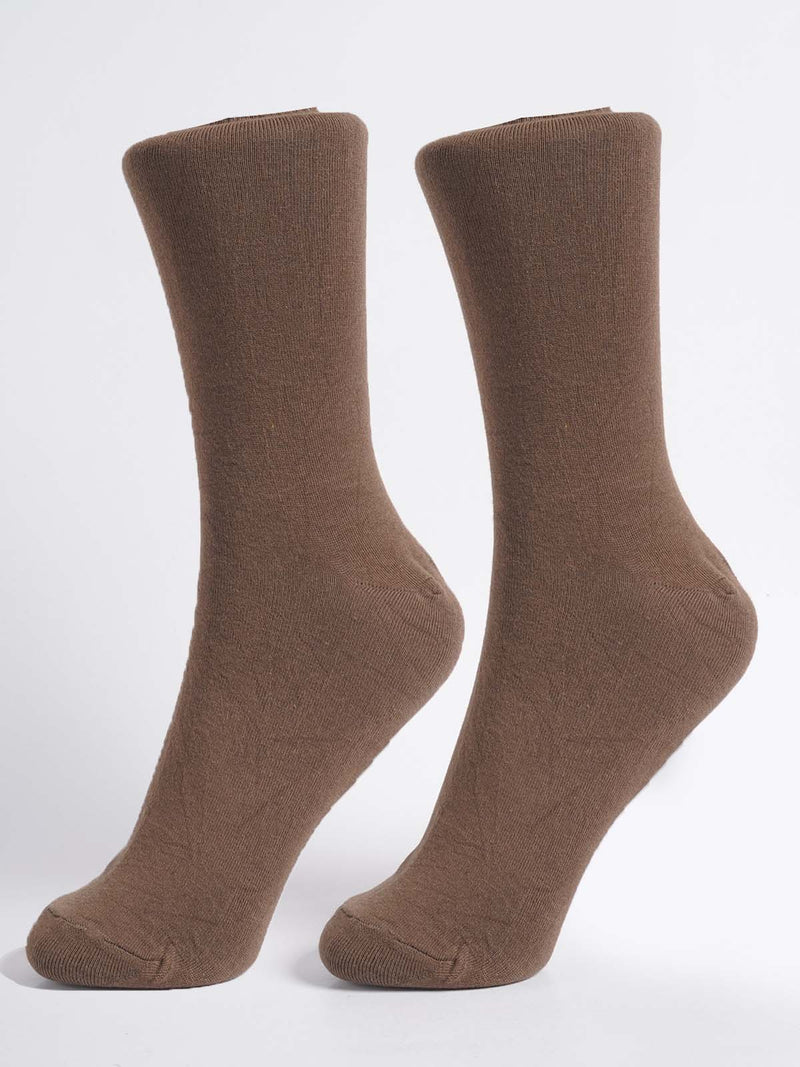 Brown Plain Socks (SOCKS-1290)