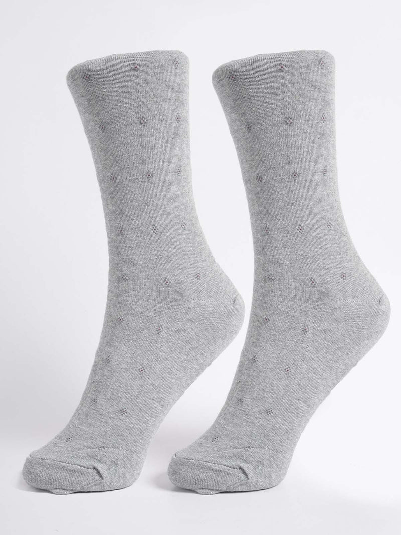 Gray Printed Socks (SOCKS-1300)