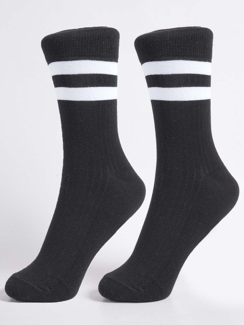 Black Designer Socks (SOCKS -1303)