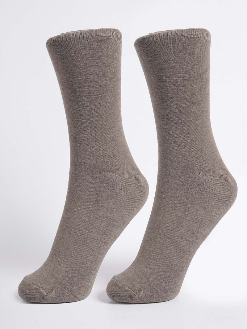 Brown Plain Socks (SOCKS-1305)