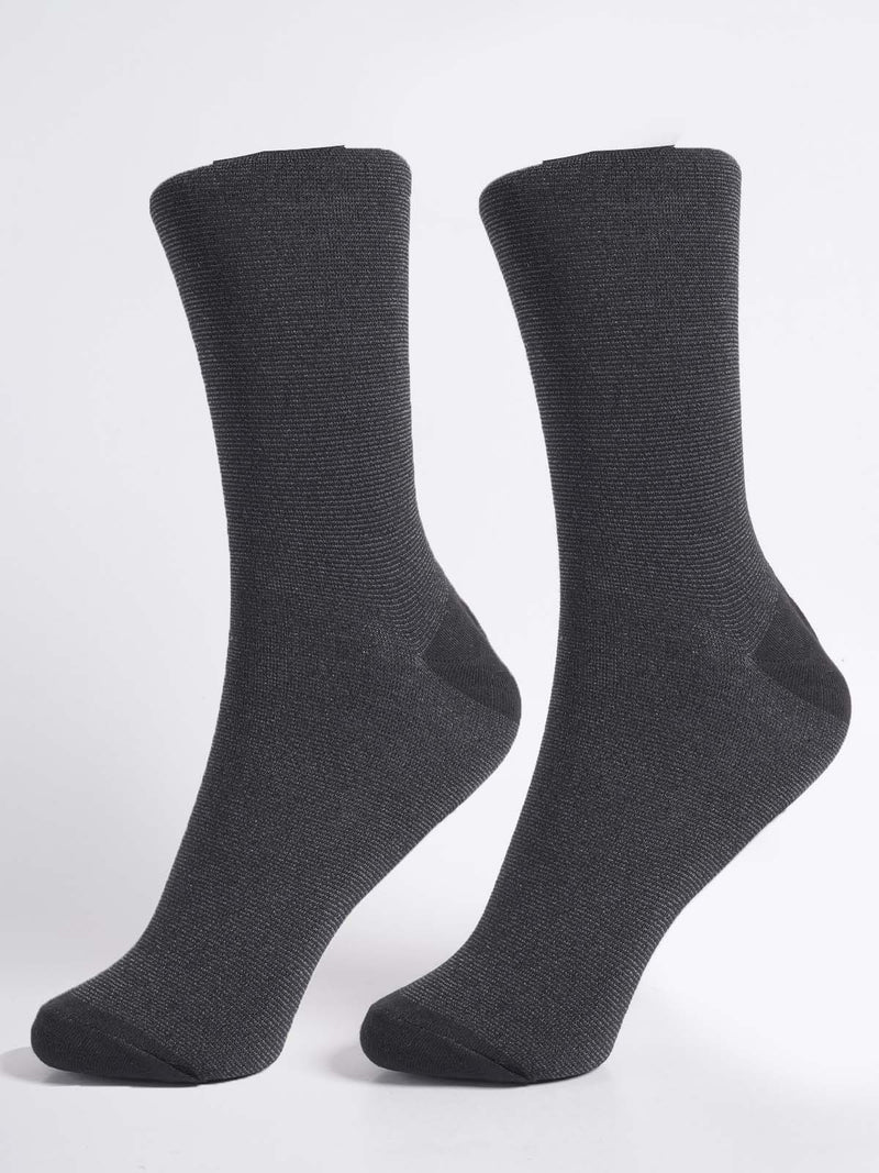 Grayish Black Designer Socks (SOCKS-1306)