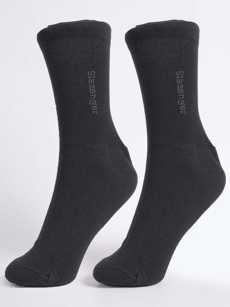 Black Plain Socks (SOCKS-1307)