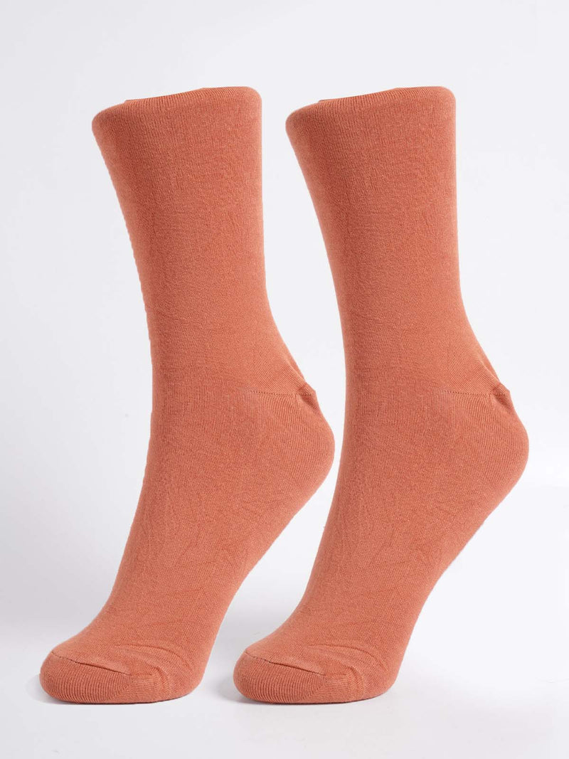 Orange Plain Socks (SOCKS-1309)