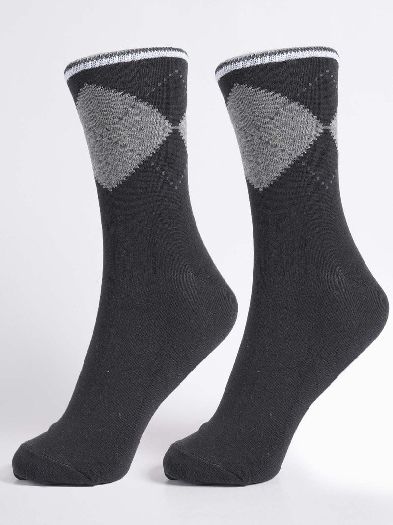 Black & Gray Designer Socks (SOCKS-1310)