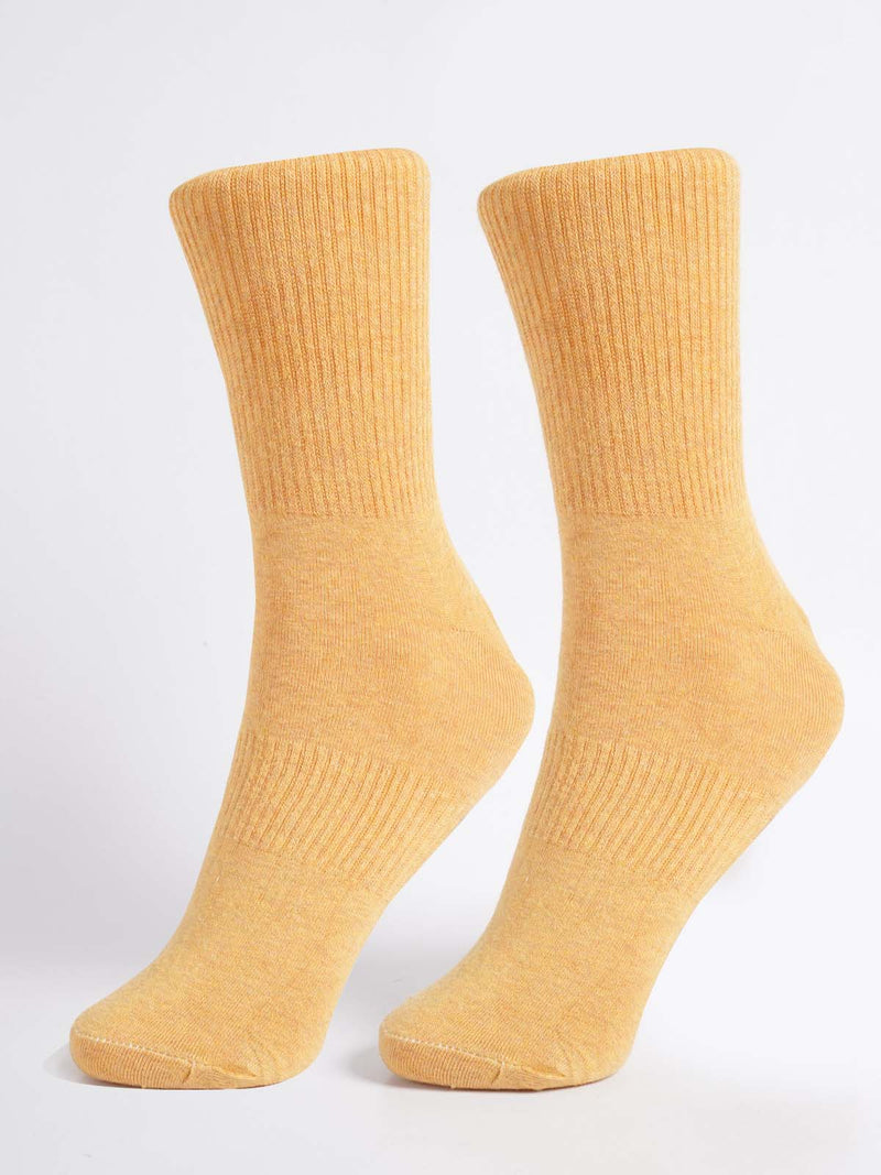 Yellow Plain Socks (SOCKS-1315)