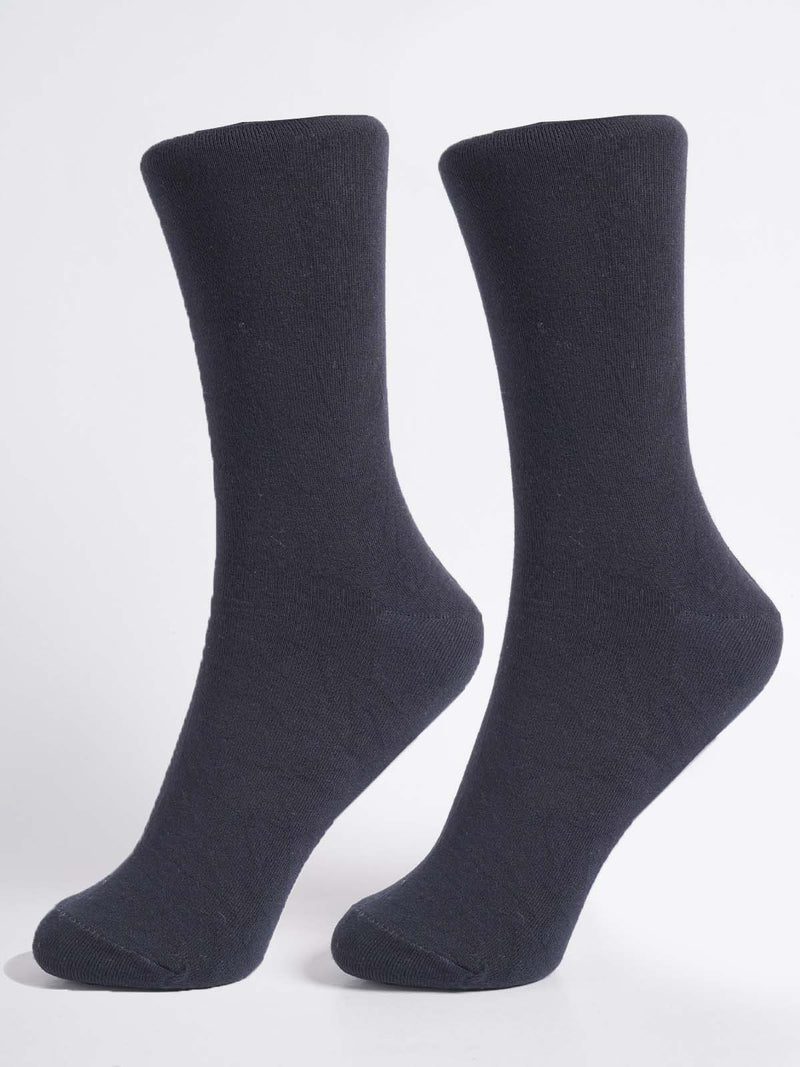 Navy Blue Plain Socks (SOCKS-1318)
