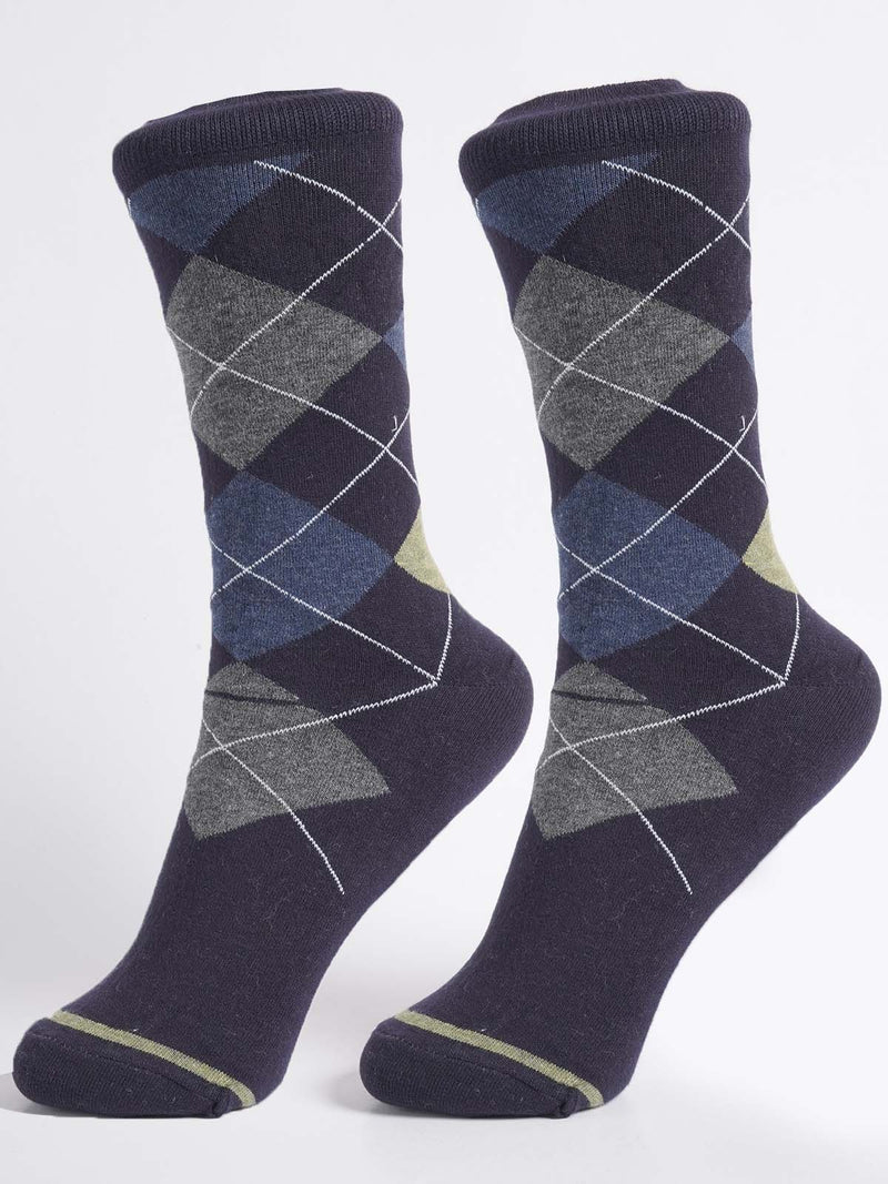 Navy Blue Designer Socks (SOCKS-1319)