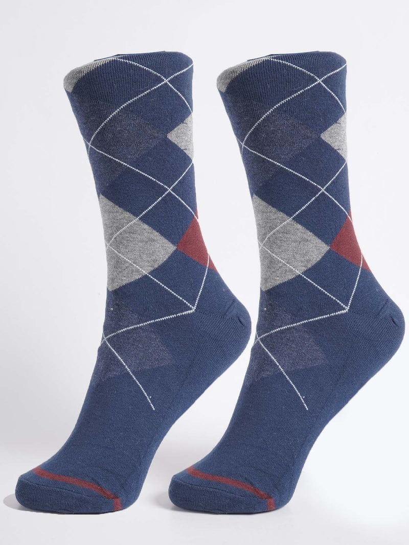 Dark Blue Designer Socks (SOCKS-1322)