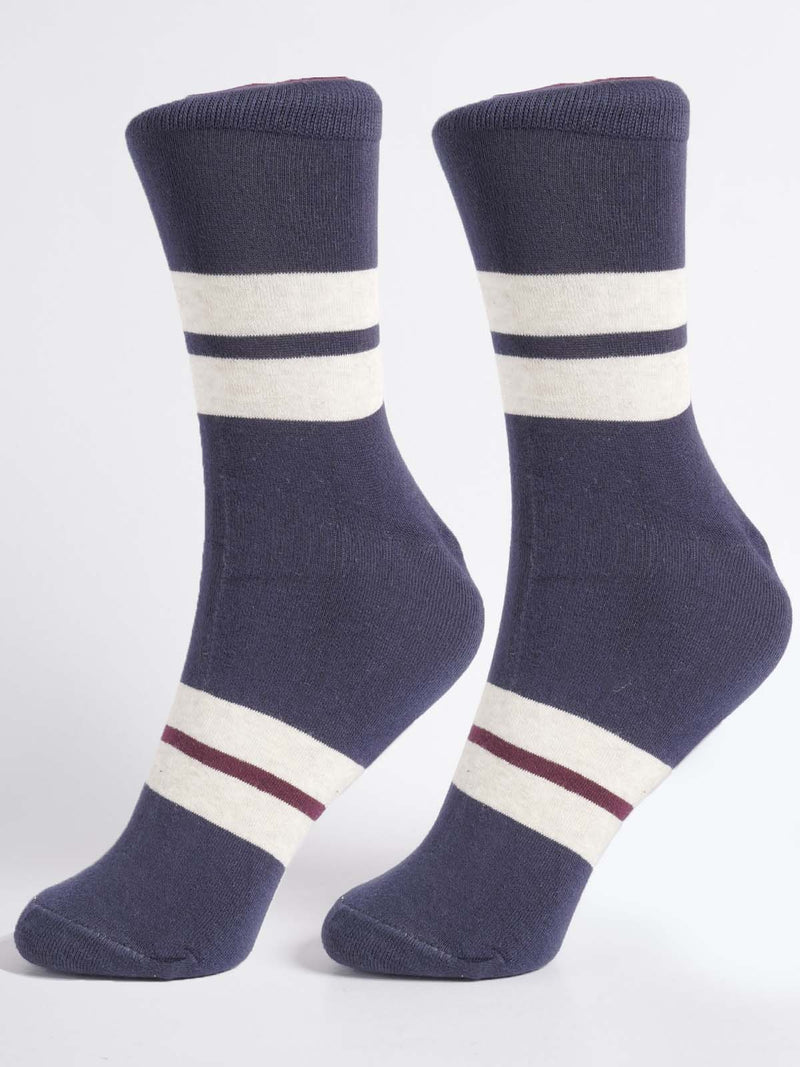 Navy Blue Designer Socks (SOCKS -1327)