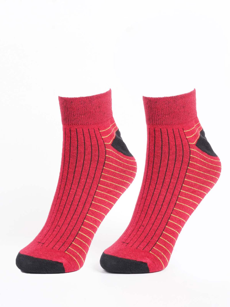 Red Designer Socks (SOCKS-1333)