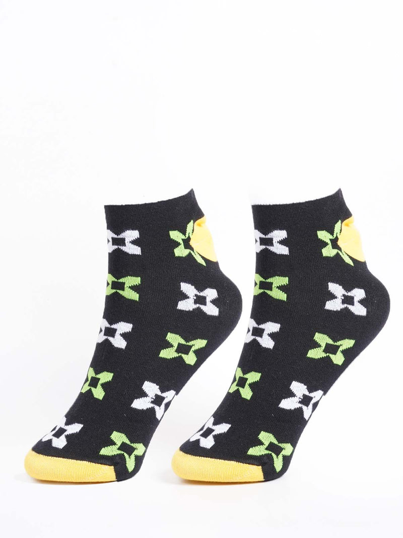 Black Designer Socks (SOCKS-1334)