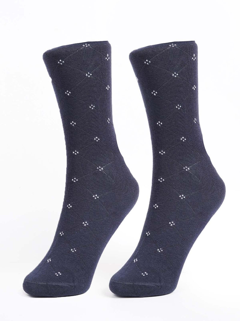 Navy Blue Designer Socks (SOCKS-1340)