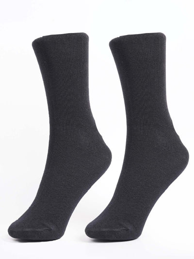 Black Plain Socks (SOCKS-1342)