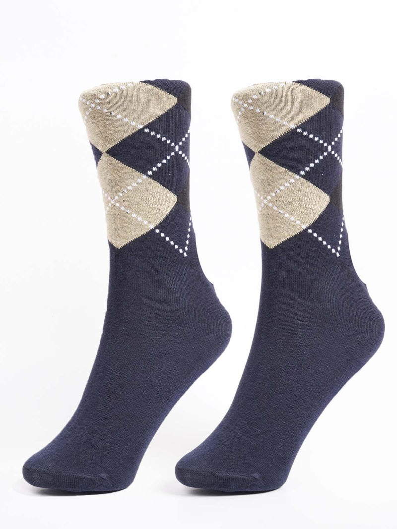 Navy Blue Designer Socks (SOCKS-1347)