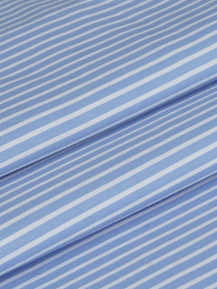 Sky Blue & White Bengal Stripes Bespoke Shirt (BSST-008)