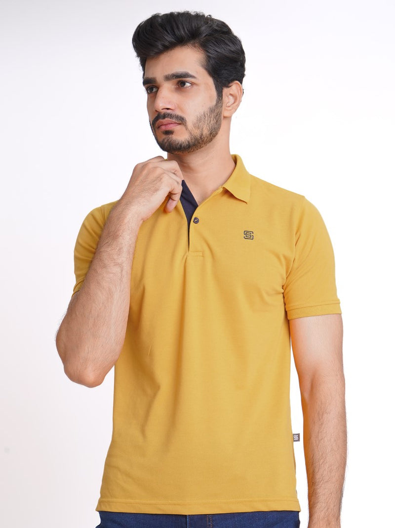 Mango Half Sleeves Designer Polo T-Shirt (POLO-618)