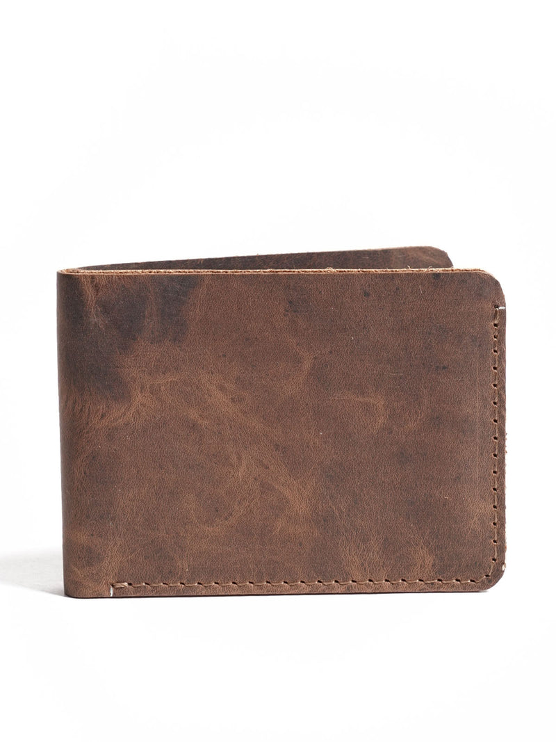 Brown Textured Leather Wallet (W-220)