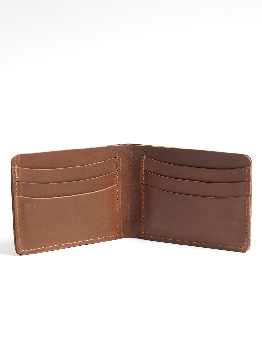 Light Brown Plain Leather Wallet (W-221)