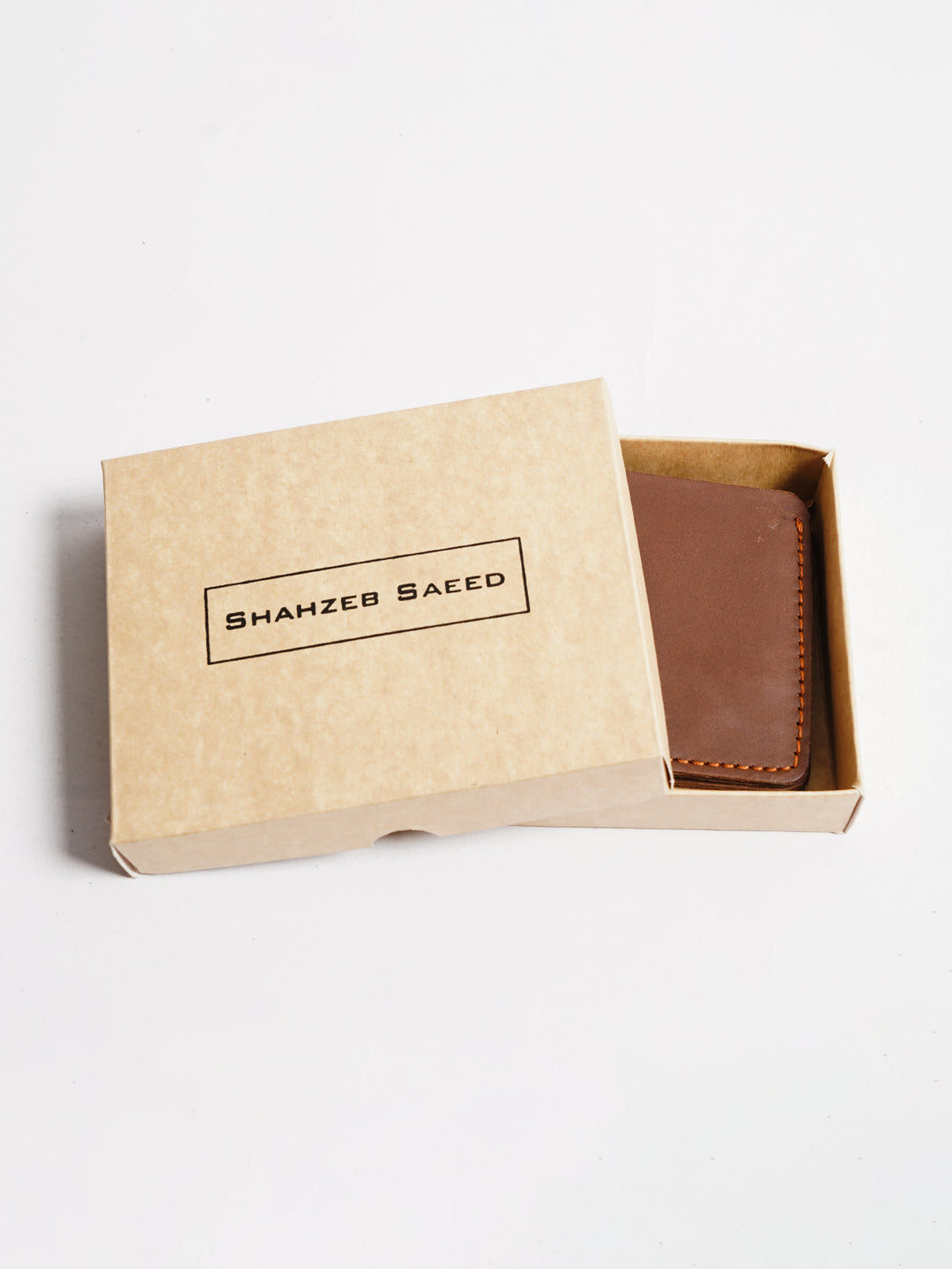 Light Brown Plain Leather Wallet (W-221)