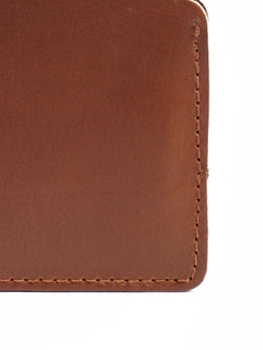 Brown Plain Leather Wallet (W-222)