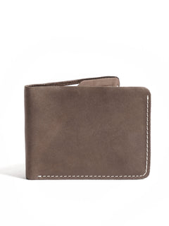 Grey Leather Wallet (W-225)