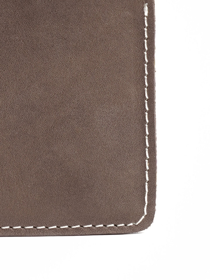 Grey Leather Wallet (W-225)