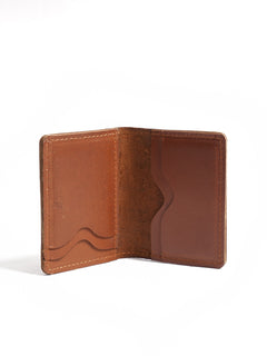 Light Brown Leather Card Holder (W-235)