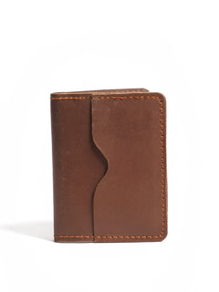 Brown Leather Card Holder (W-234)