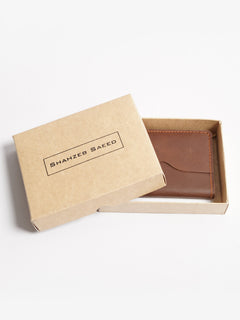 Brown Leather Card Holder (W-234)