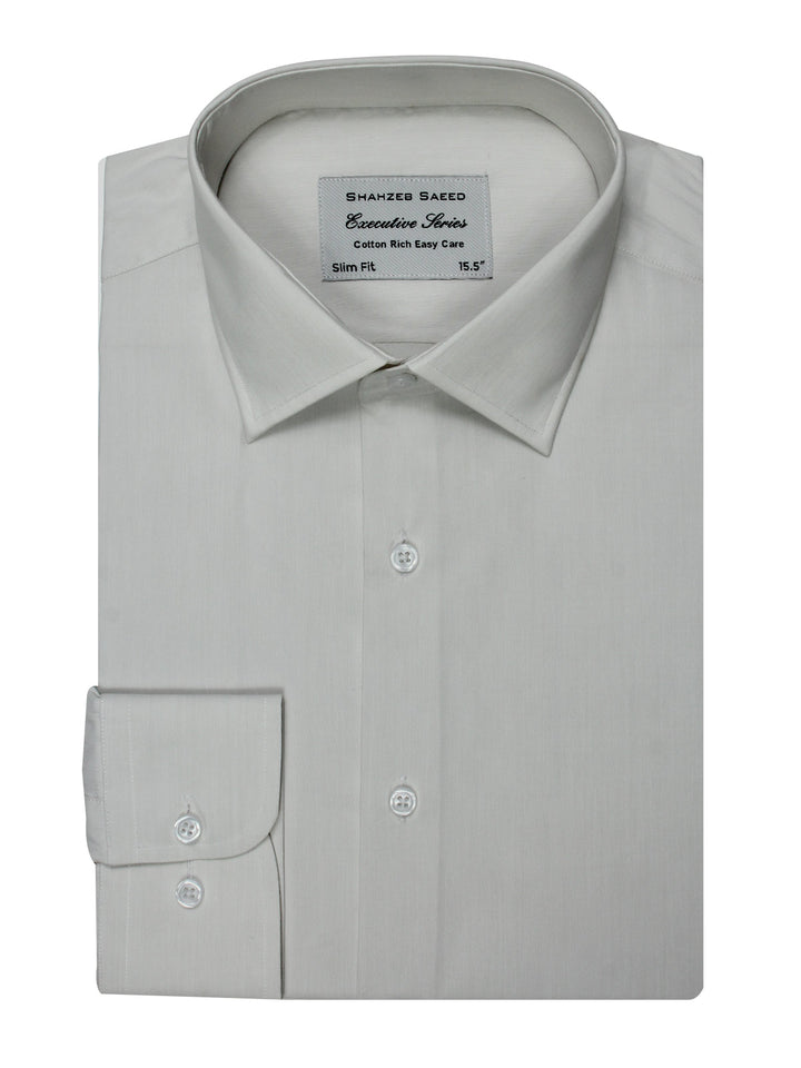 Off White Plain, Elite Edition, French Collar Men’s Formal Shirt  (RTW-2330)