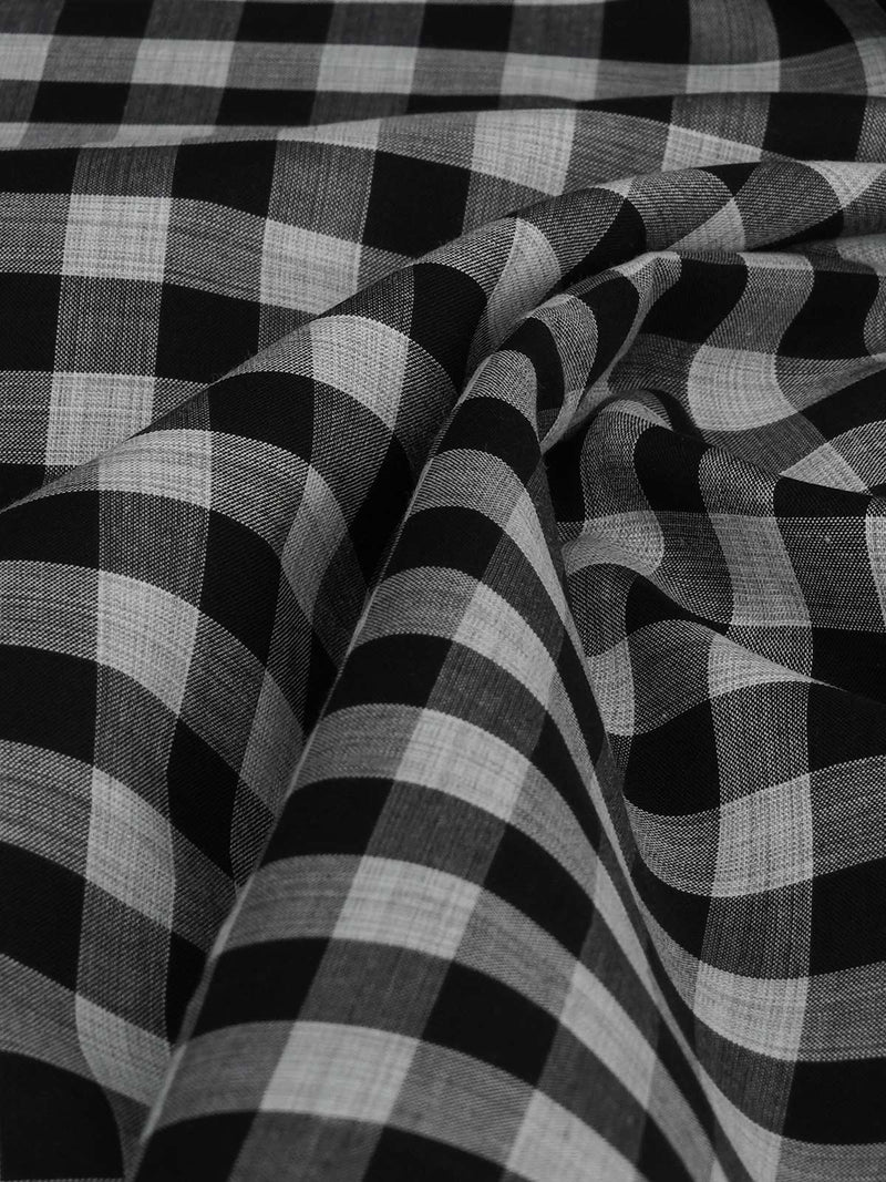Black & White Checkmate Bespoke Shirt (BSCK-002)