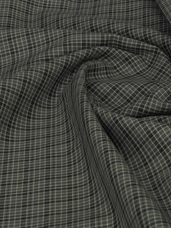 Grey & Black Check Bespoke Shirt (BSCK-025)