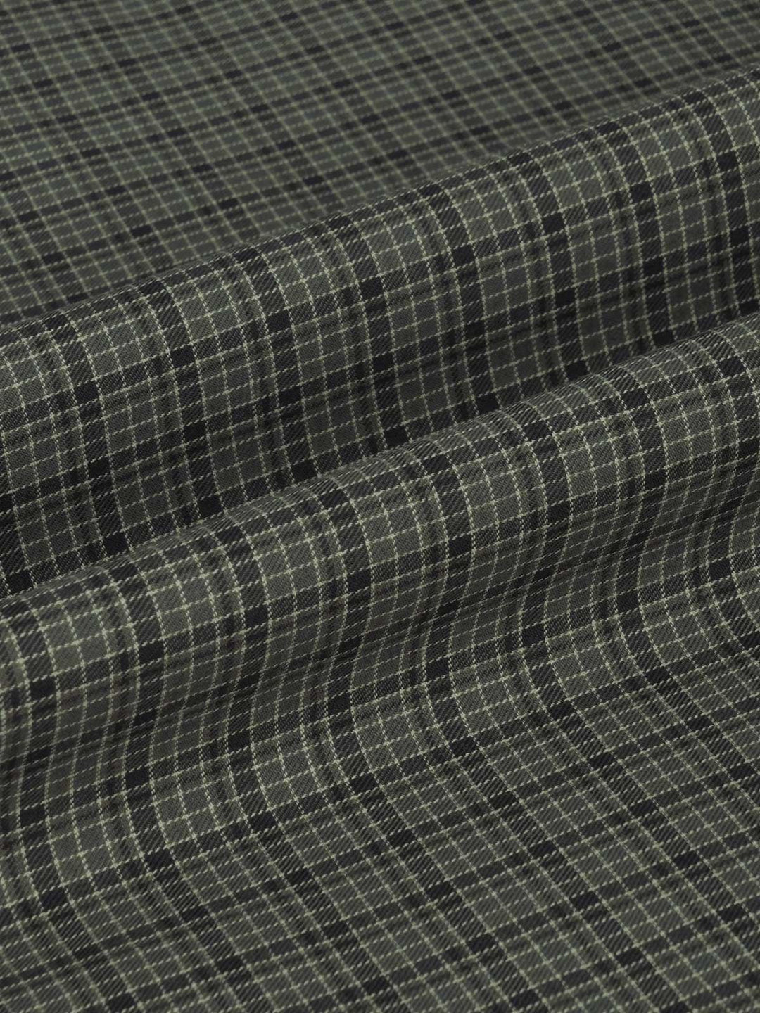 Grey & Black Check Bespoke Shirt (BSCK-025)