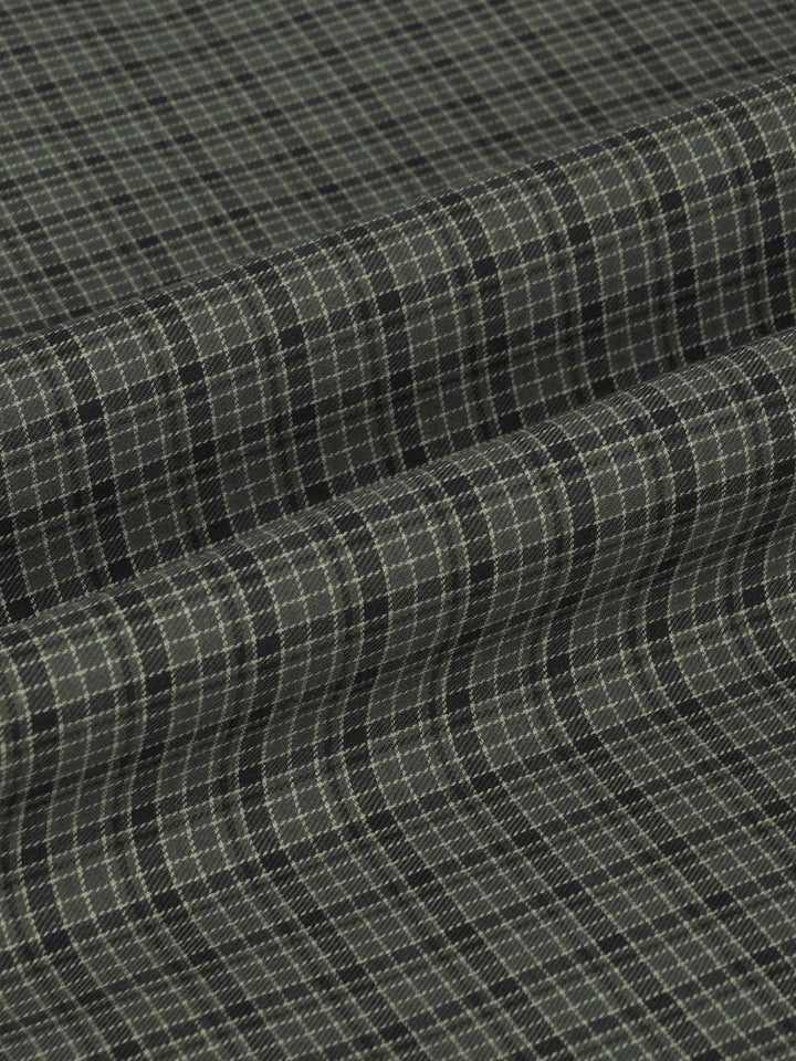 Grey & Black Check Bespoke Shirt (BSCK-025)