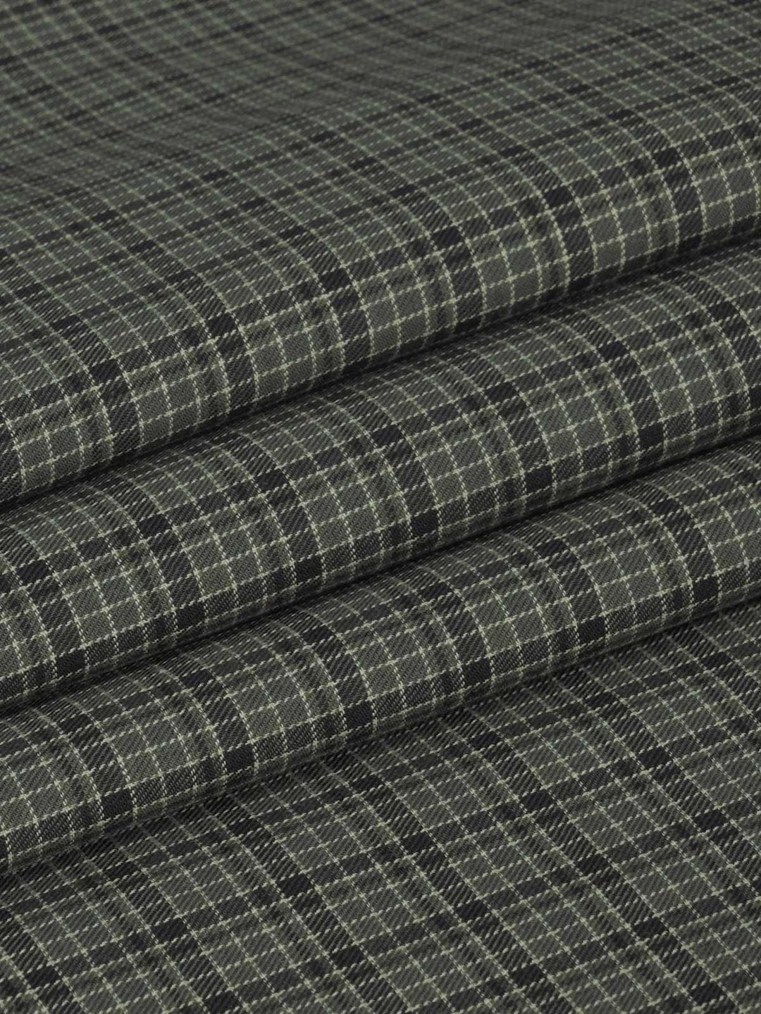 Grey & Black Check Bespoke Shirt (BSCK-025)