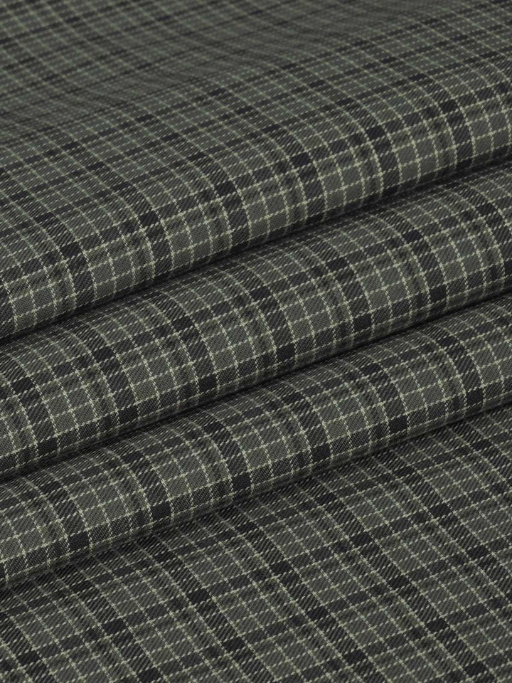 Grey & Black Check Bespoke Shirt (BSCK-025)