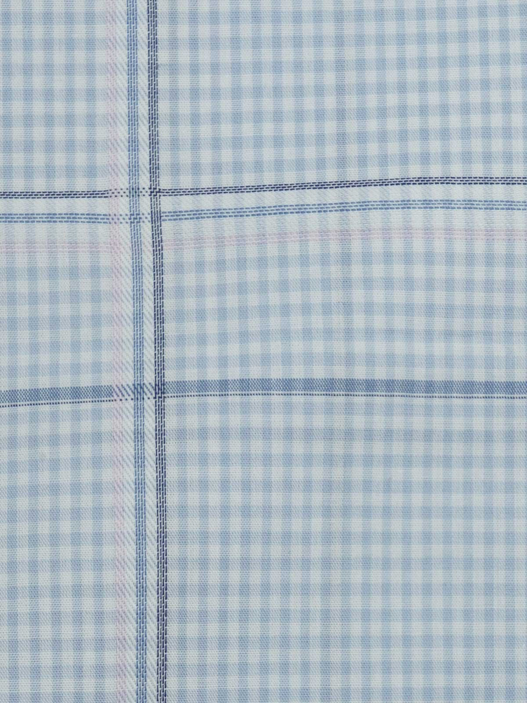 Sky Blue Check Bespoke Shirt (BSCK-006)