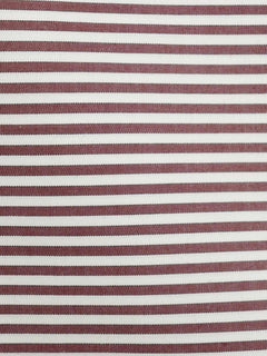 Maroon & White Striped Bespoke Shirt (BSST-047)