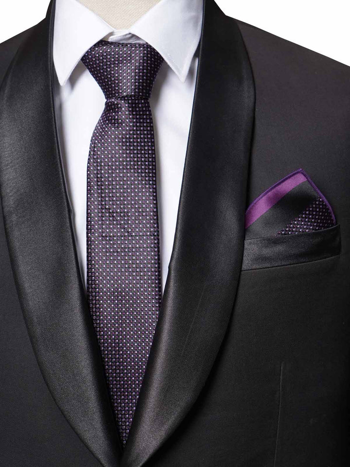 Dark Purple Tie Set (TS-370)