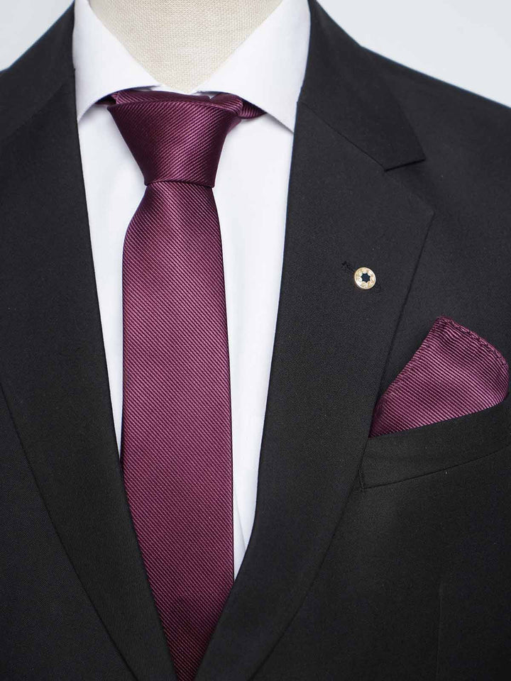 Dark Purple Tie Set (TS-377)